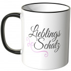 JUNIWORDS Tasse Lieblings-Schatz Rosa