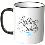 JUNIWORDS Tasse Lieblings-Schatz Blau