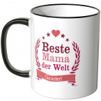 JUNIWORDS Tasse Beste Mama der Welt - garantiert