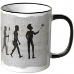 JUNIWORDS Tasse Evolution Selfie