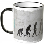 JUNIWORDS Tasse Evolution Selfie