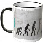 JUNIWORDS Tasse Evolution Schlagzeug