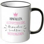 hinfallen aufstehen krönchen richten weitergehen tasse