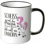 JUNIWORDS Tasse Scheiß auf den Prinzen. Ich will ein Einhorn. - Motiv 5