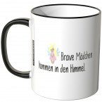 JUNIWORDS Tasse Brave Mädchen kommen in den Himmel, Böse Mädchen gehen zu Mr. Grey - Motiv 8