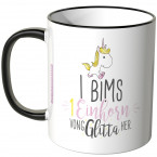 halo i bims 1 einhorn von glitta her tasse