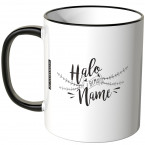 JUNIWORDS personalisierte Tasse Halo I bims *Name*