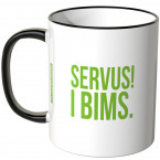 JUNIWORDS Tasse Servus! I bims.