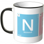 JUNIWORDS Tasse Periodensystem Nerdy