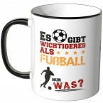 JUNIWORDS Tasse Es gibt wichtigeres als Fußball - Nur was?