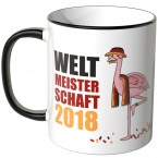 JUNIWORDS Tasse Deutschlands größter Fan! 2018 Flamingo