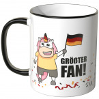 JUNIWORDS Tasse Einhorn Größter Fan!