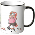 JUNIWORDS Tasse Einhorn Fußballfans Deutschland