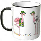 JUNIWORDS Tasse Brasilien Flamingo-Fans