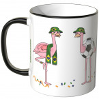 JUNIWORDS Tasse Brasilien Flamingo-Fans