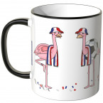 JUNIWORDS Tasse Frankreich Flamingo-Fans