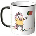 JUNIWORDS Tasse Portugal Einhorn-Fans