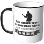 JUNIWORDS Tasse Sieht vielleicht so aus, als würde ich dir zuhören - Gitarre