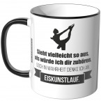 JUNIWORDS Tasse Sieht vielleicht so aus, als würde ich dir zuhören - Eiskunstlauf