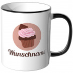 JUNIWORDS Tasse Prinzessin Pink mit Wunschname