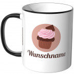 JUNIWORDS Tasse Prinzessin Pink mit Wunschname