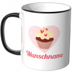 JUNIWORDS Tasse Cupcake mit Wunschname - Motiv 8