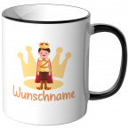 JUNIWORDS Tasse Prinz mit Wunschname