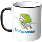 JUNIWORDS Tasse Alien mit Wunschname