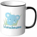 JUNIWORDS Tasse Elefant mit Wunschname - Motiv 2