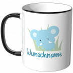 JUNIWORDS Tasse Elefant mit Wunschname - Motiv 2