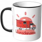 JUNIWORDS Tasse Krankenwagen mit Wunschname - Motiv 2