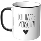 JUNIWORDS Tasse Ich hasse Menschen