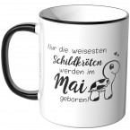 JUNIWORDS Tasse Nur die weisesten Schildkröten werden im Mai geboren!