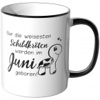 JUNIWORDS Tasse Nur die weisesten Schildkröten werden im Juni geboren!