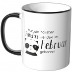 JUNIWORDS Tasse Nur die tollsten Pandas werden im Februar geboren!