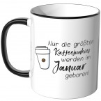 JUNIWORDS Tasse Nur die größten Kaffeejunkies werden im Januar geboren!