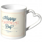 JUNIWORDS Herz Tasse Happy Valentine's Days - 14 February