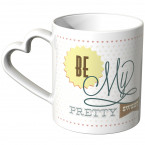 JUNIWORDS Herz Tasse Be my pretty sweet Valentine