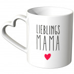 JUNIWORDS Herz Tasse Lieblingsmama mit Herz