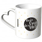 JUNIWORDS Herz Tasse Beste Oma der Welt Punkte