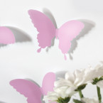 Wandtattoo 3D - Schmetterlinge rosa
