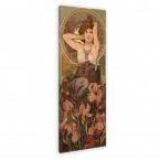 Edelstein Amethyst von Alfons Mucha auf Leinwand