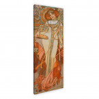 Herbstliches Leinwandbild von Alfons Mucha der Herbst