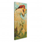 Der Sommer von Alfons Mucha an der Wand