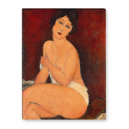 Amedeo Modigliani - Sitzender Akt auf einem Diwan