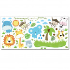 Wandsticker Set XL - Baby Safari Tiere