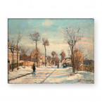 Camille Pissarro - Staße von Louveciennes im Schnee