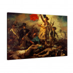 die Freiheit für das Volk von Eugéne Delacroix als Leinwandbild