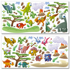 Wandsticker Mega Set - Dinosaurier