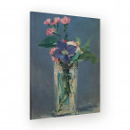 Édouard Manet - Glasvase mit Nelken und Klematis